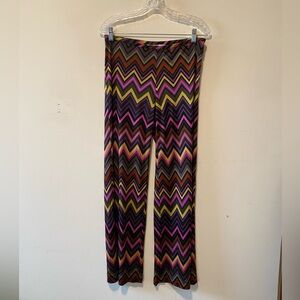 Funky groovy colorful zigzag pants